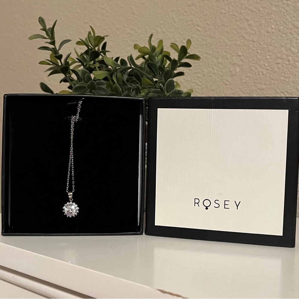 Rosey Sterling Silver Pendant Necklace